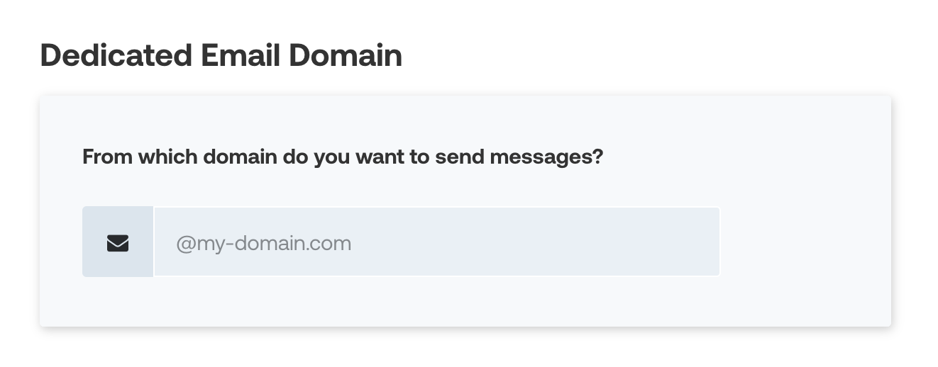 Dedicated email domain